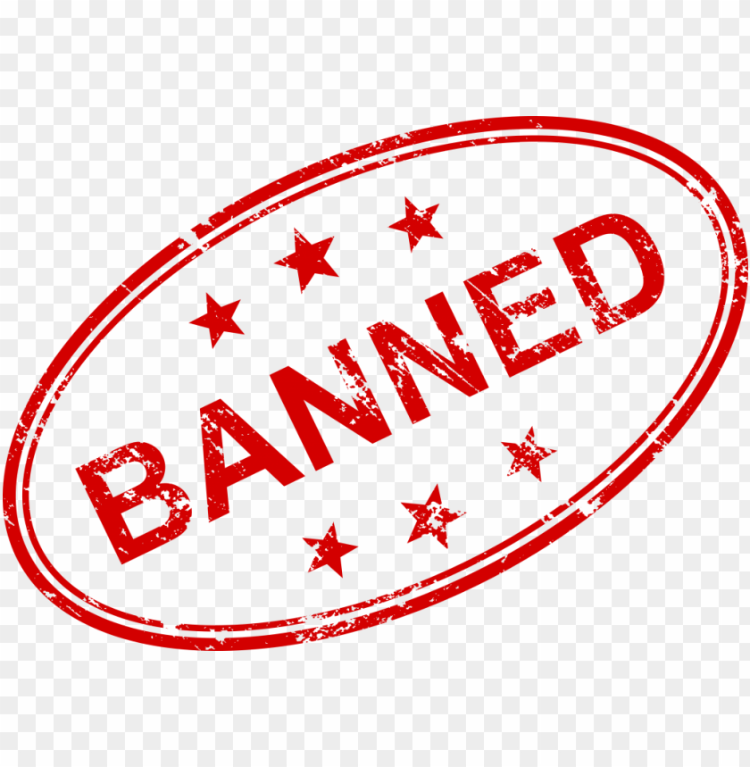 banned stamp png - Free PNG Images ID is 3845
