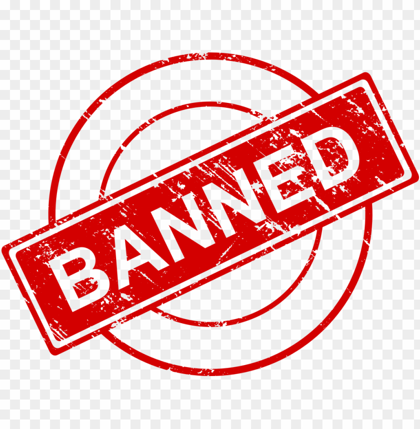 banned stamp png - Free PNG Images ID is 3847