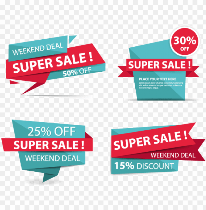 banner offer PNG transparent with Clear Background ID 72298