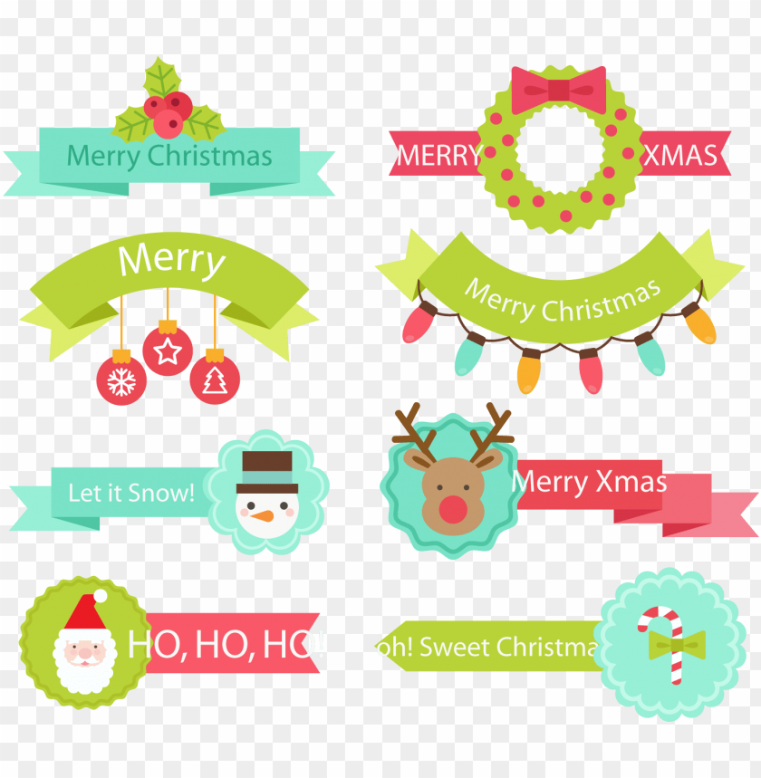 ribbon, graphic, banner, decorative, christmas card, retro, vector design