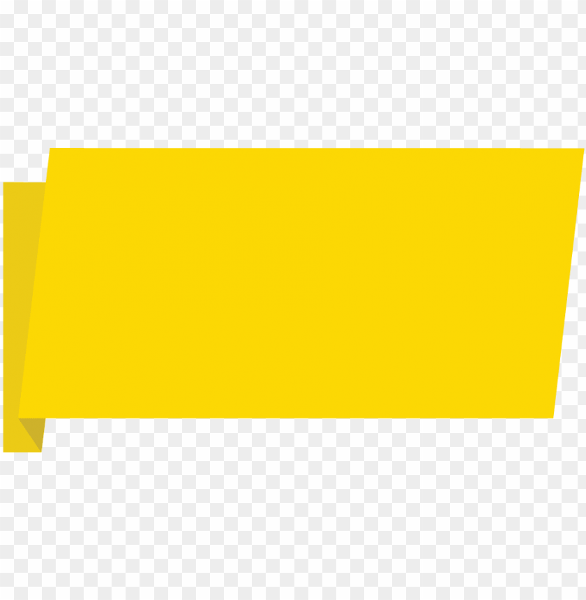 banner yellow PNG image with transparent background | TOPpng