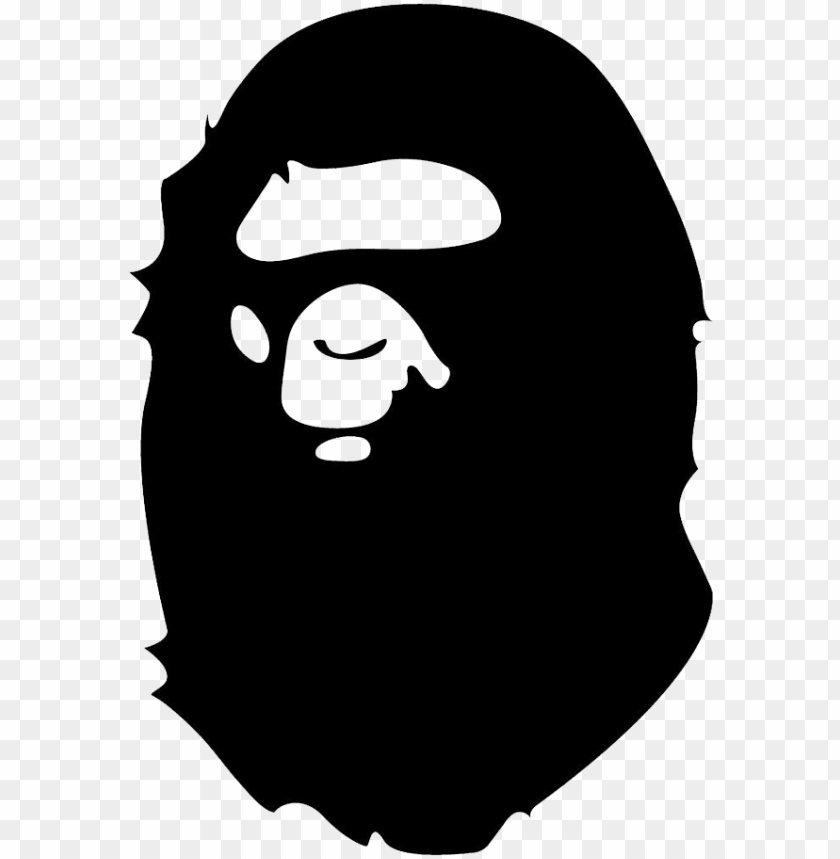 free PNG bape logo png - black and white bape logo PNG image with transparent background PNG images transparent