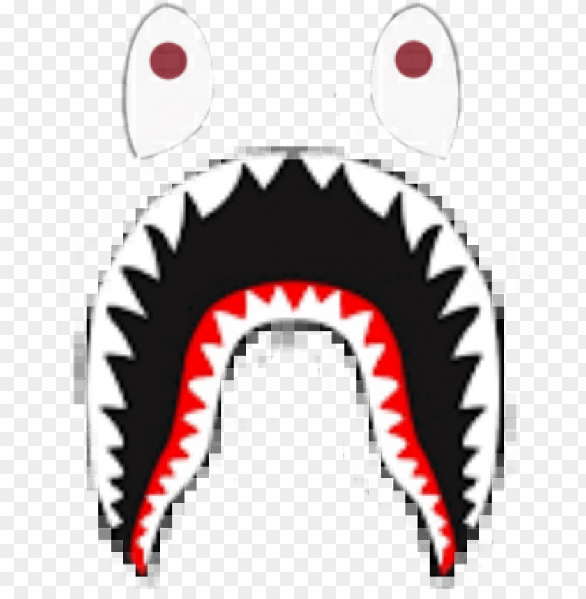 bape shark logo hd