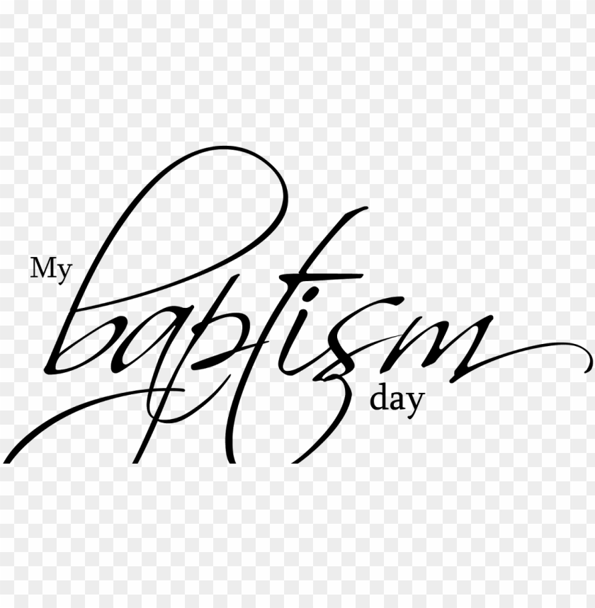 Baptism Word Art PNG Transparent Background