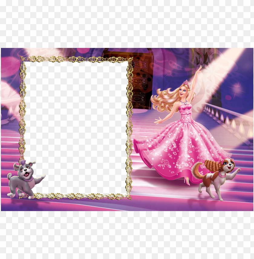 barbie clip borders freeuse download barbie frames and borders PNG transparent with Clear Background ID 205935