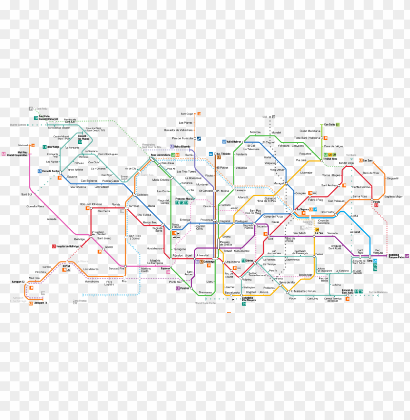 barcelona metro map - metro barcelona PNG image with transparent background@toppng.com