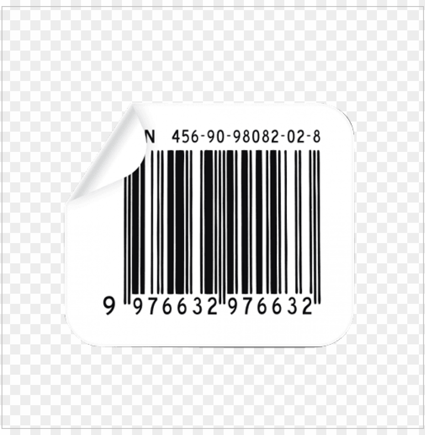 Barcode Sticker Graphic Free Stock - Barcode Sticker PNG Transparent Background