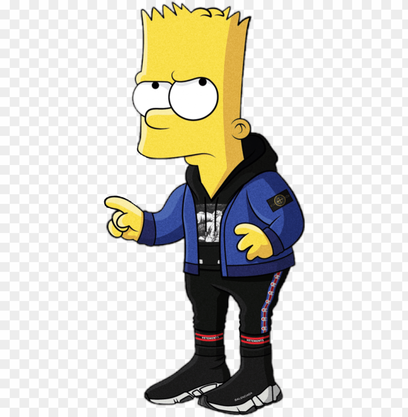 Aesthetic Bart Simpson Png, Transparent Png , Transparent Png