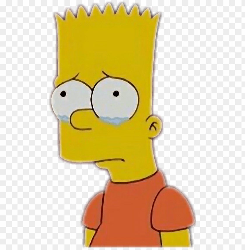bart simpsons sad thesimpsons tumblr cryi PNG transparent with Clear Background ID 174536
