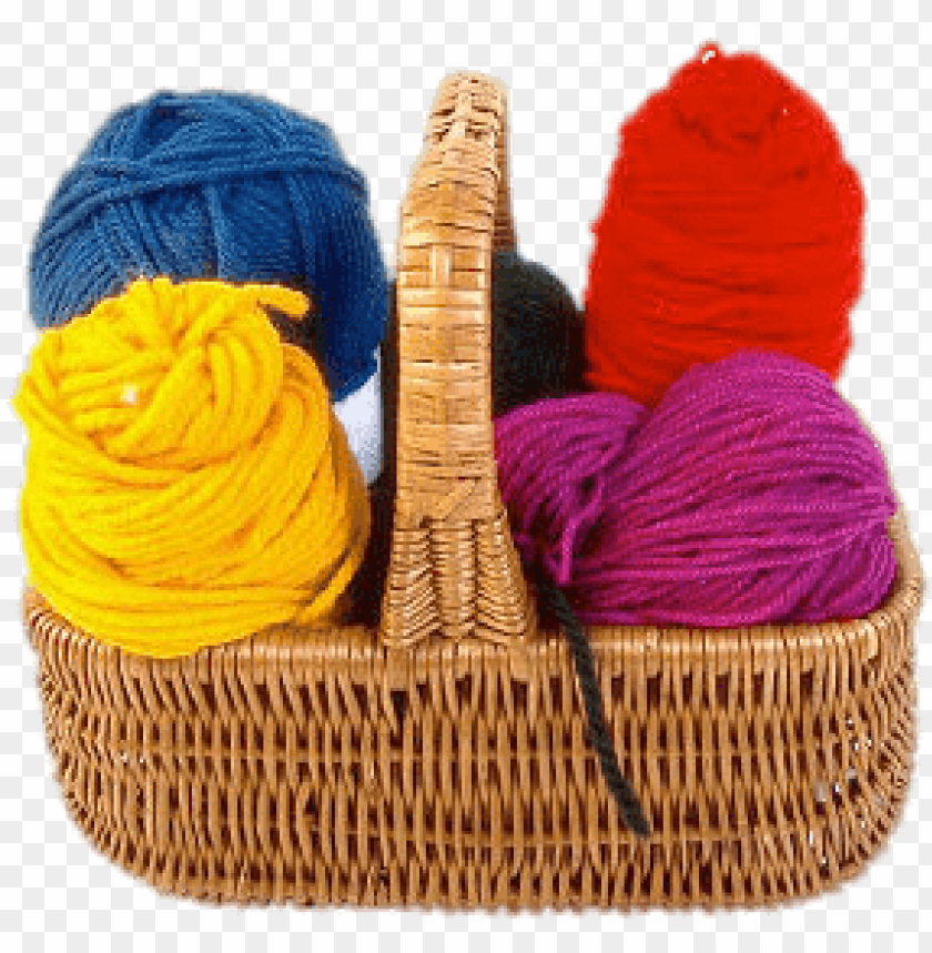 miscellaneous, wool, basket with balls of wool, 