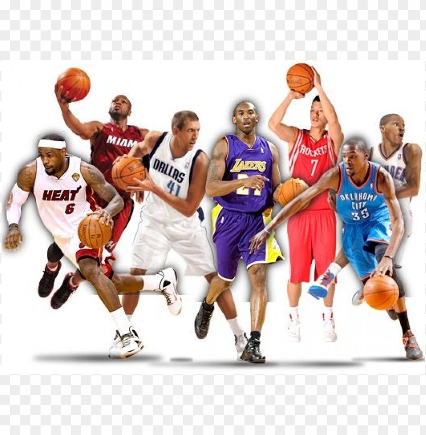 PNG image of basketball playerss with a clear background - Image ID 38863