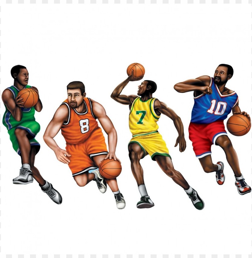 PNG image of basketball playerss with a clear background - Image ID 39341