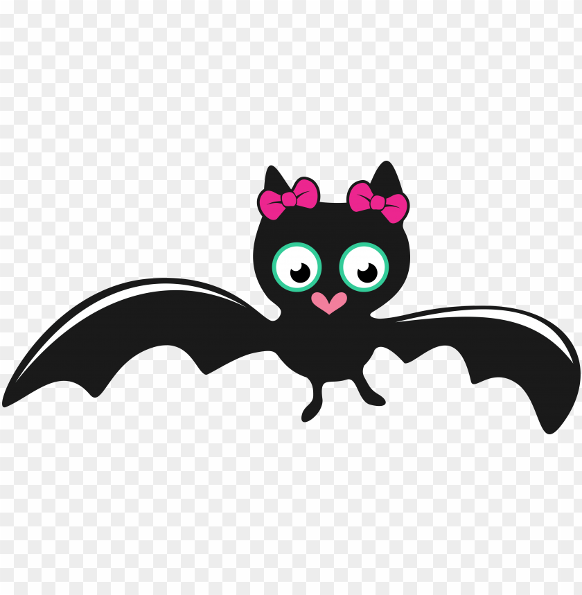 Download Bat Girl Cute Halloween Svg Cuttable Designs Cute Halloween Bats Clipart Png Image With Transparent Background Toppng