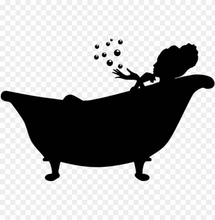 bathtub bubble women bath silhouette silueta mujer en bañera PNG transparent with Clear Background ID 169750
