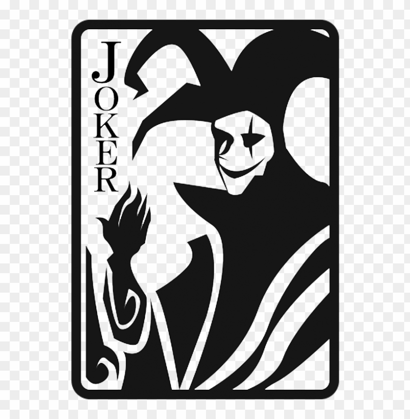 Batman Joker Black Card Silhouette PNG Image With Transparent Background
