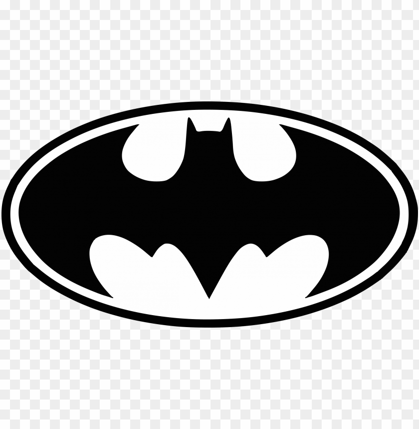 Batman Logo Png Batman Symbol Black And White PNG Transparent With 