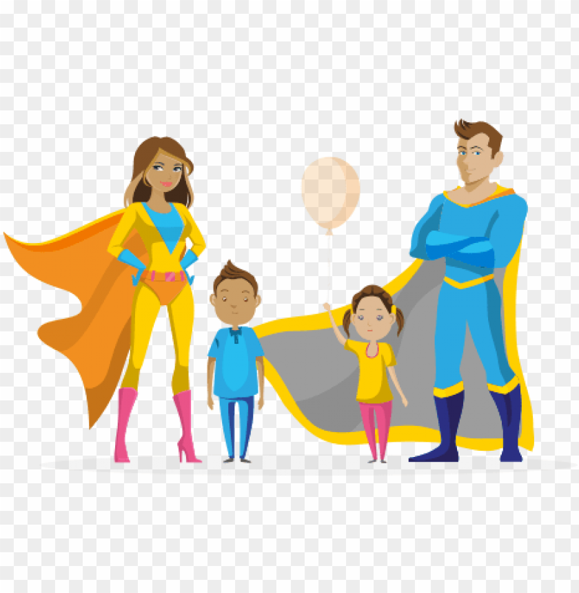 free PNG be your child's superhero by trying these tips at home - superhero family clipart PNG image with transparent background PNG images transparent