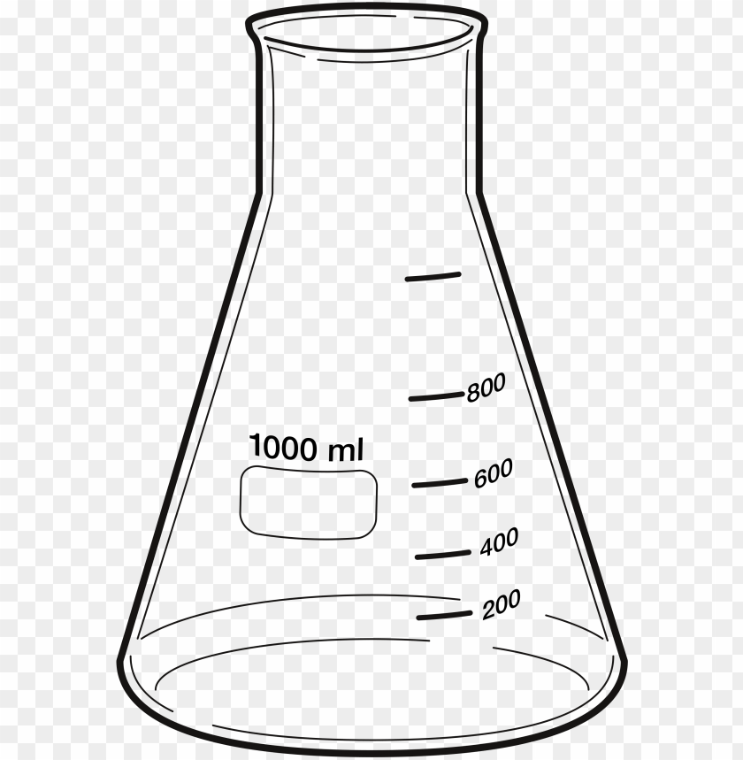 beaker drawing 500 ml erlenmeyer flask PNG transparent with Clear Background ID 229205