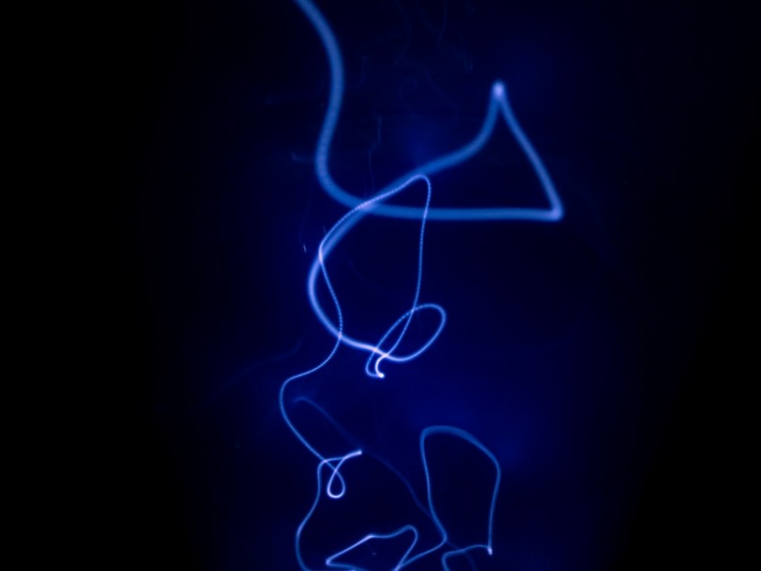 beam light neon backlight blue dark 4k wallpaper