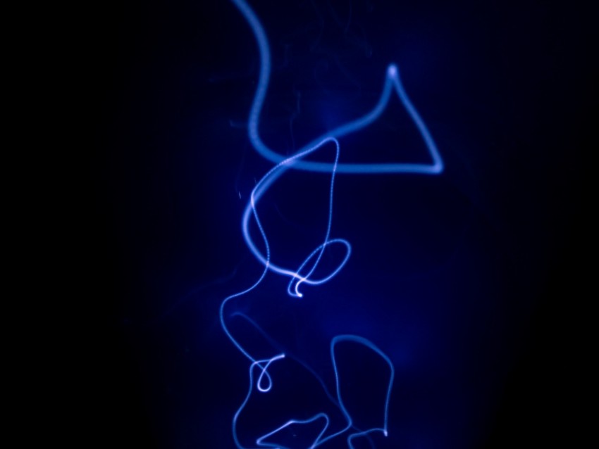 beam, light, neon, backlight, blue, dark