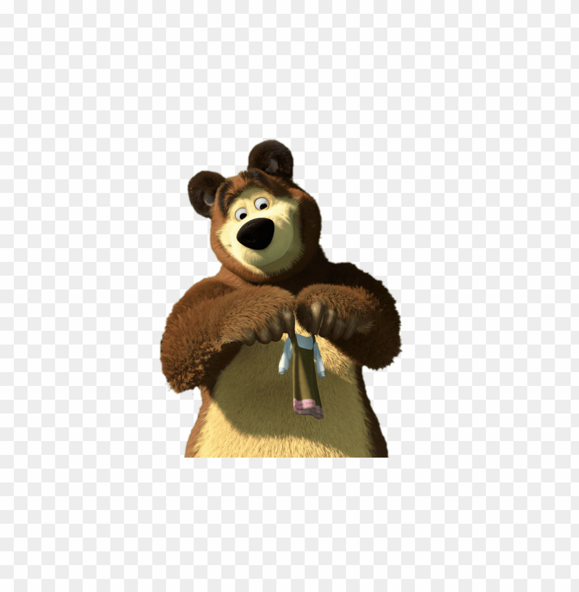 Bear Holding Up Tiny Dress Clipart Png Photo - 66762