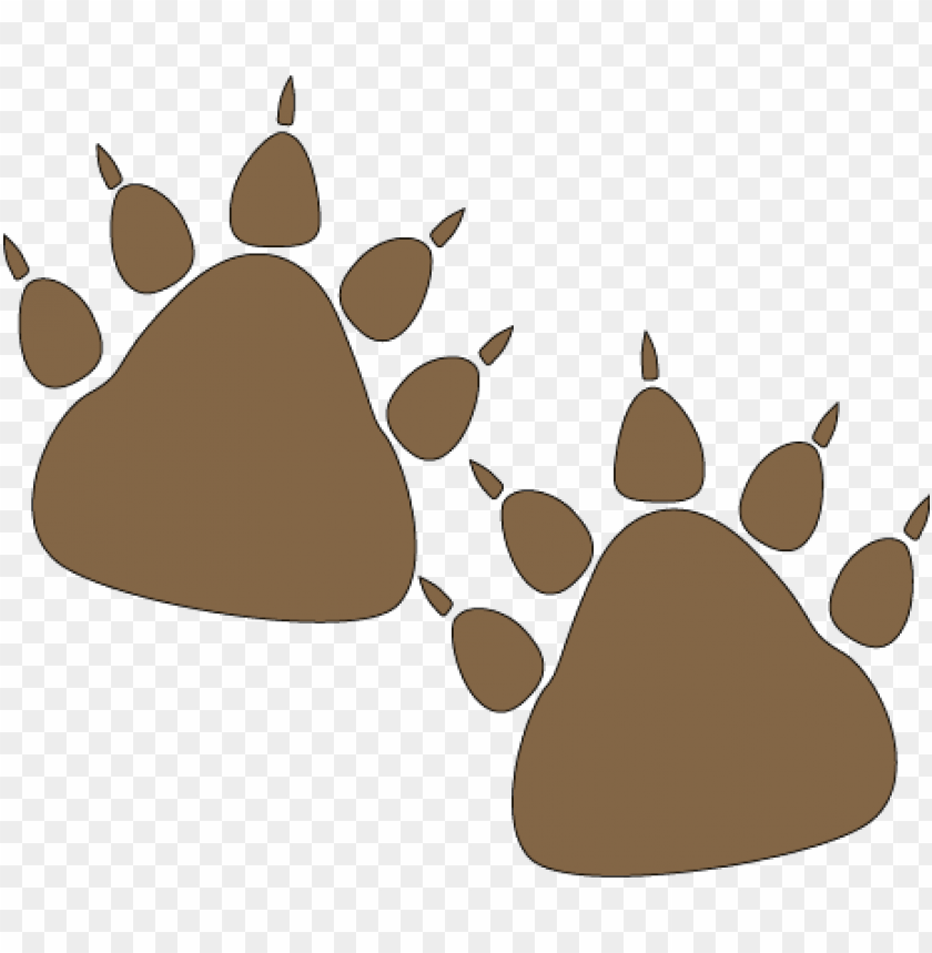 Bear Paw Prints Bear Paw Prints Clipart PNG Image With Transparent Background