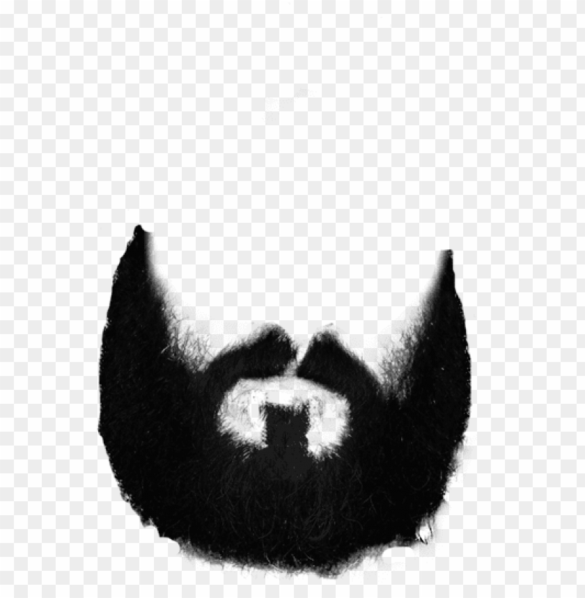 Transparent background PNG image of beard and moustache - Image ID 26032