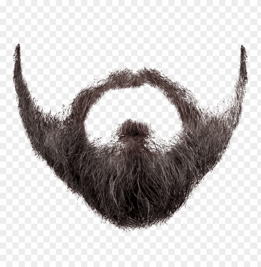Transparent background PNG image of beard and moustache - Image ID 26035