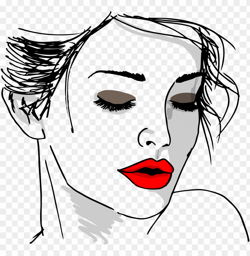 Beautiful Girl Face Sketch Png Image With Transparent Background - face beautiful sketch roblox