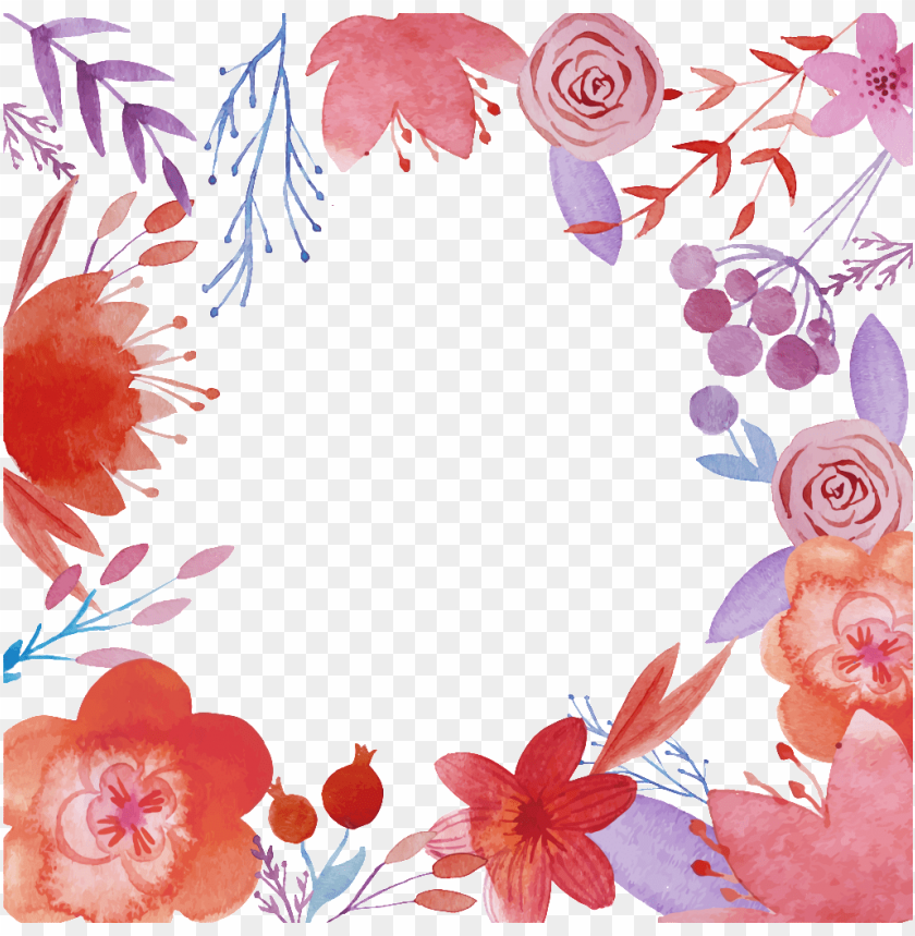 free PNG beautiful hand painted watercolor wreath flower greeting - floral calligraphy background desi PNG image with transparent background PNG images transparent