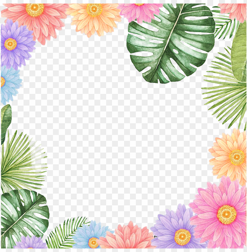 free PNG beautiful little fresh border vector material, flower - cheap throw pillow pillowcase western pastorale country PNG image with transparent background PNG images transparent