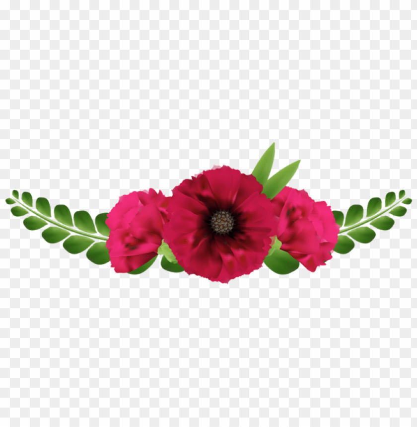 beautiful red flowers png clip-art
