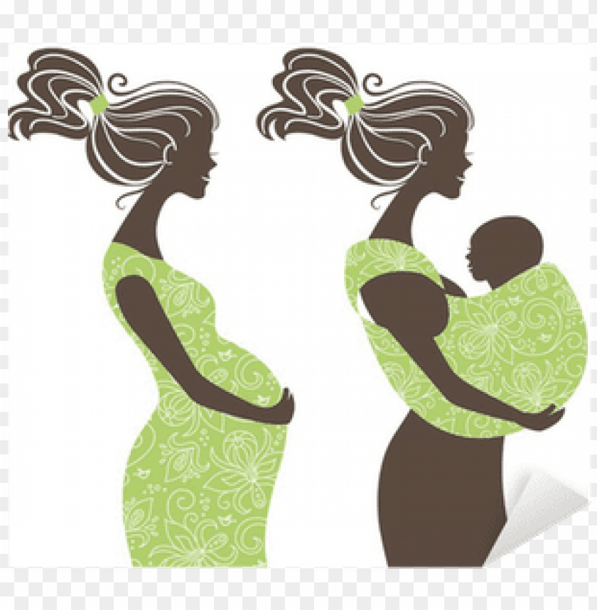 Beautiful Women Silhouettes Pregnant Women Maternity Clothes Nursing Tops Mom Baby Png Image With Transparent Background Toppng - baby roblox pregnancy