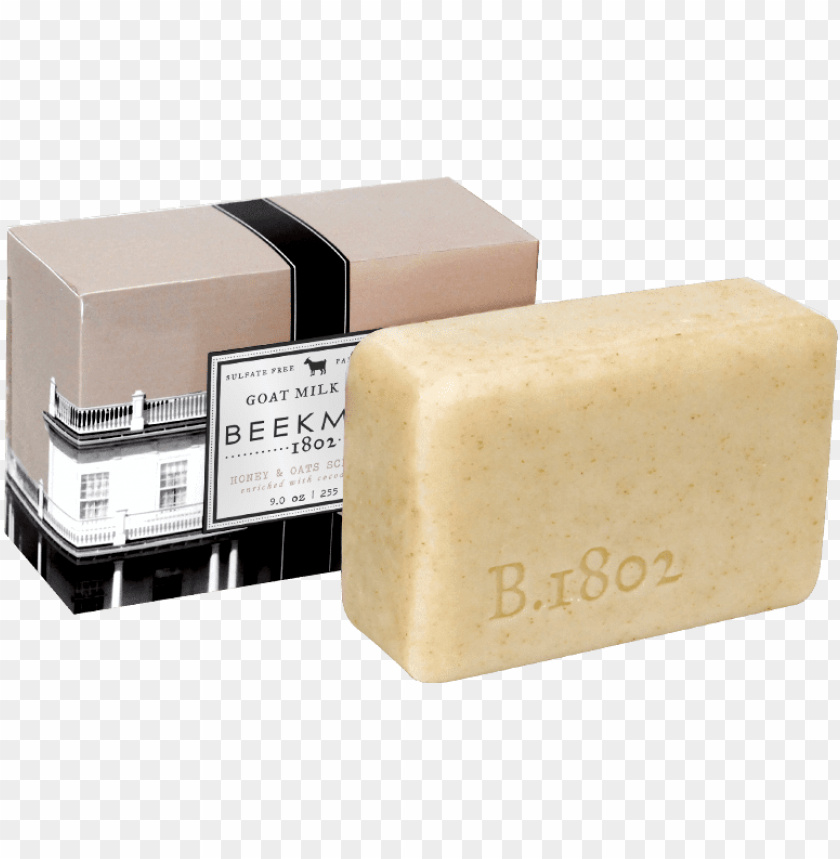 beekman 1802 scrub bar soap honey & oats - bar soa PNG image with transparent background@toppng.com