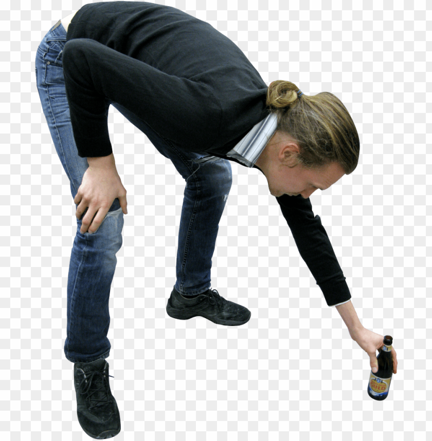 
man
, 
people
, 
persons
, 
male
, 
beer
, 
bending down
, 
bending over
