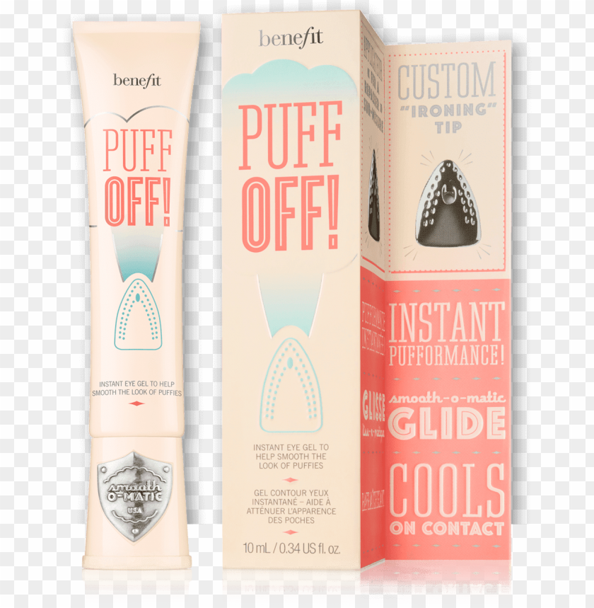 free PNG benefit cosmetics puff off! under eye gel PNG image with transparent background PNG images transparent