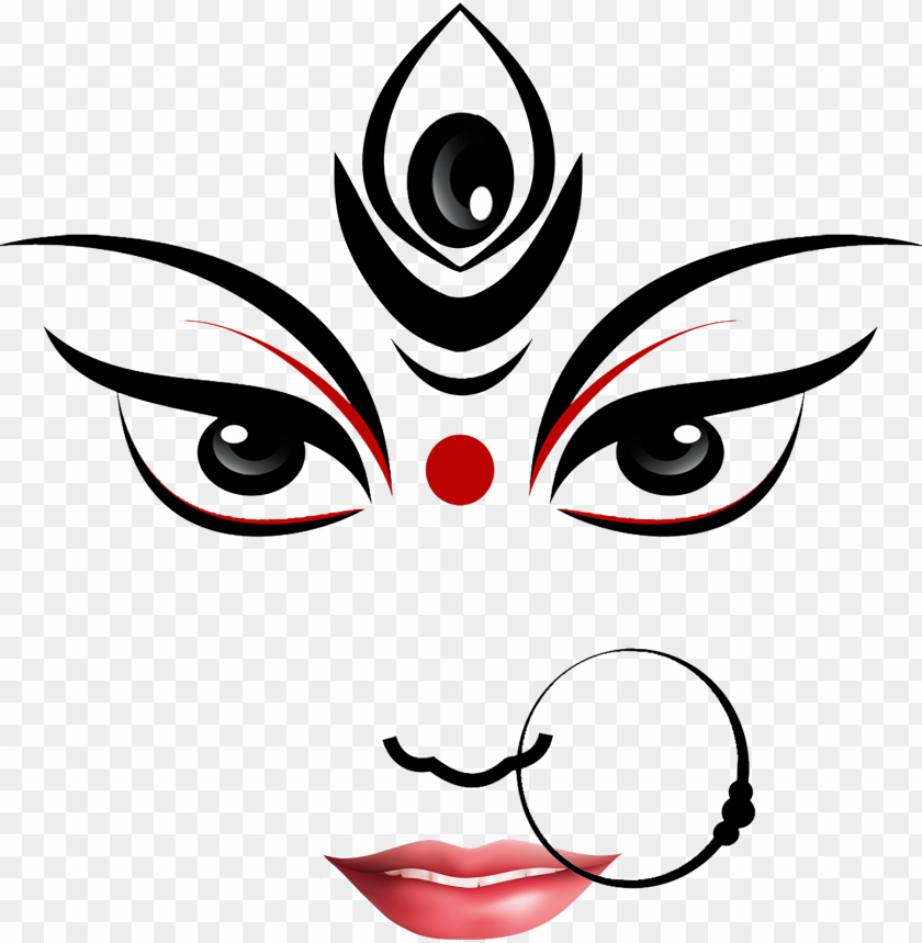 Bengali Maa Logo - Durga Maa Face Drawi PNG Transparent With Clear  Background ID 165531 | TOPpng