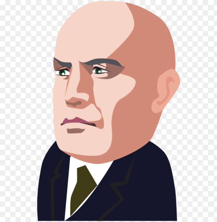 benito mussolini italy face dictator cartoon - benito mussolini clipart PNG image with transparent background@toppng.com