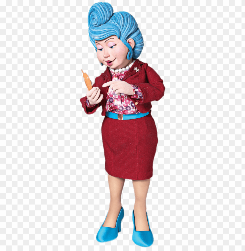 at the movies, cartoons, lazytown, bessie busybody on her phone, 