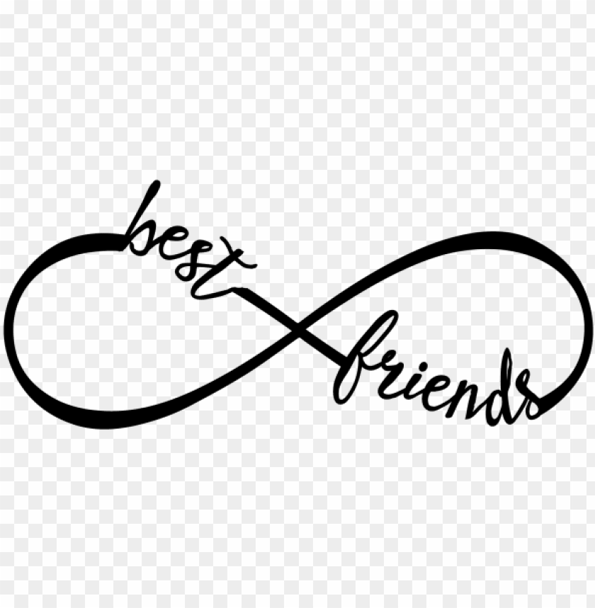 Best Friends Best Friends Sticker Best Friends Noir Lineartistica PNG Image With Transparent Background@toppng.com