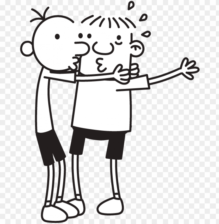 Better Greg And Rowley Kiszing Clipart Greg Heffley And Rowley