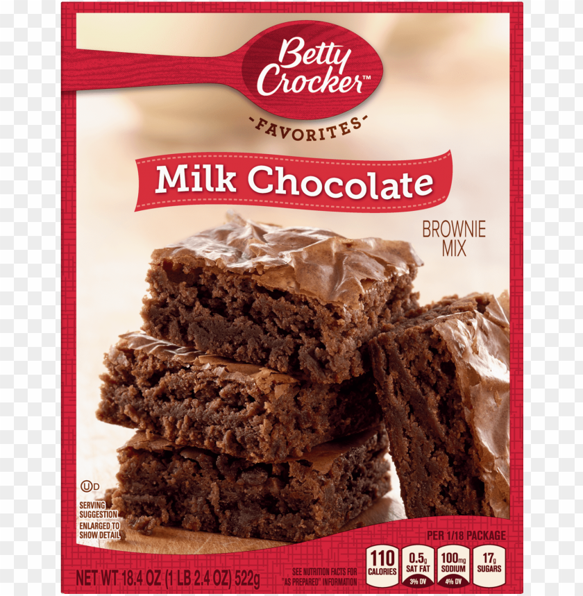 betty crocker milk chocolate brownie mix family size PNG transparent with Clear Background ID 220107