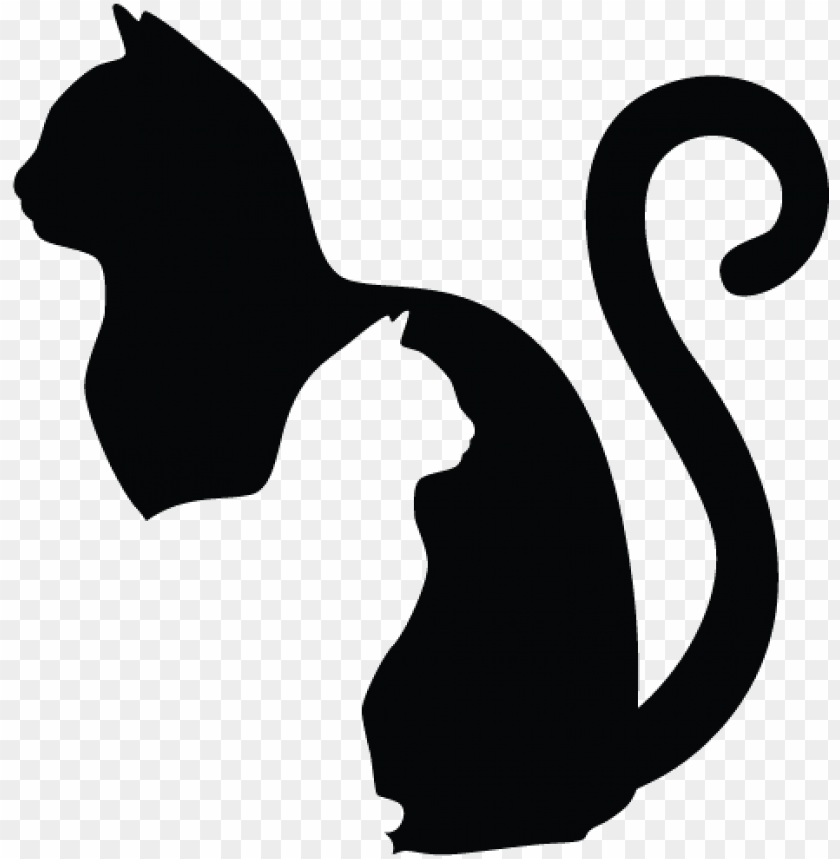 Bff Pet Sitting Sitting Cat Silhouette Png Image With Transparent Background Toppng