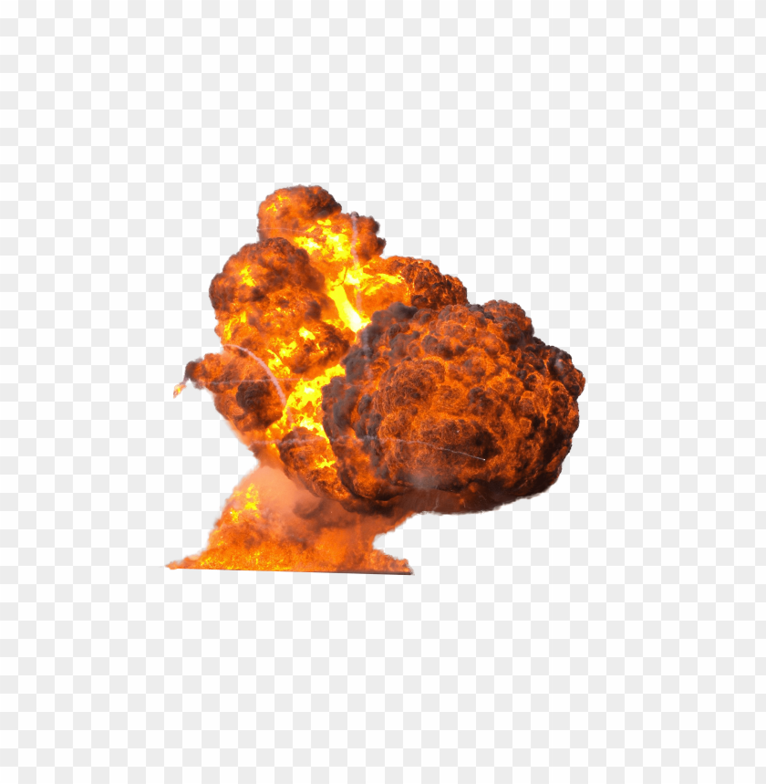 Big Explosion With Fire And Smoke PNG With Transparent Background ID 8971