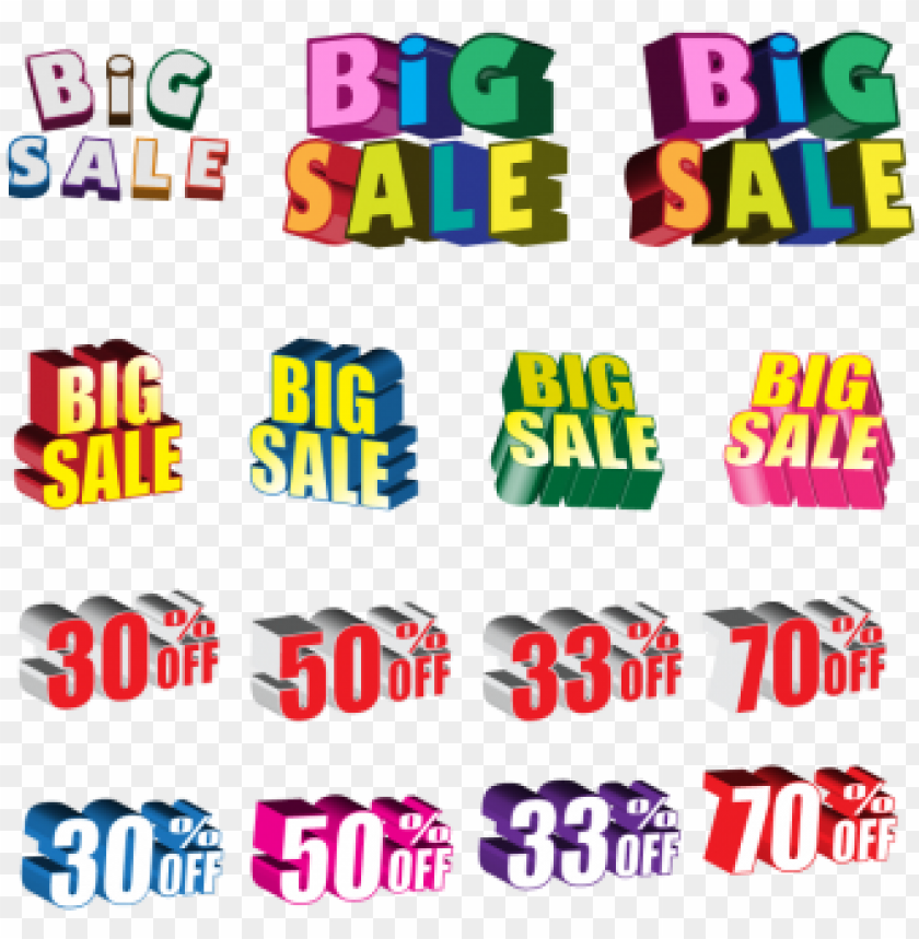 free PNG big sale offer vector, big sale, sale offer, 30% off - vector graphics PNG image with transparent background PNG images transparent