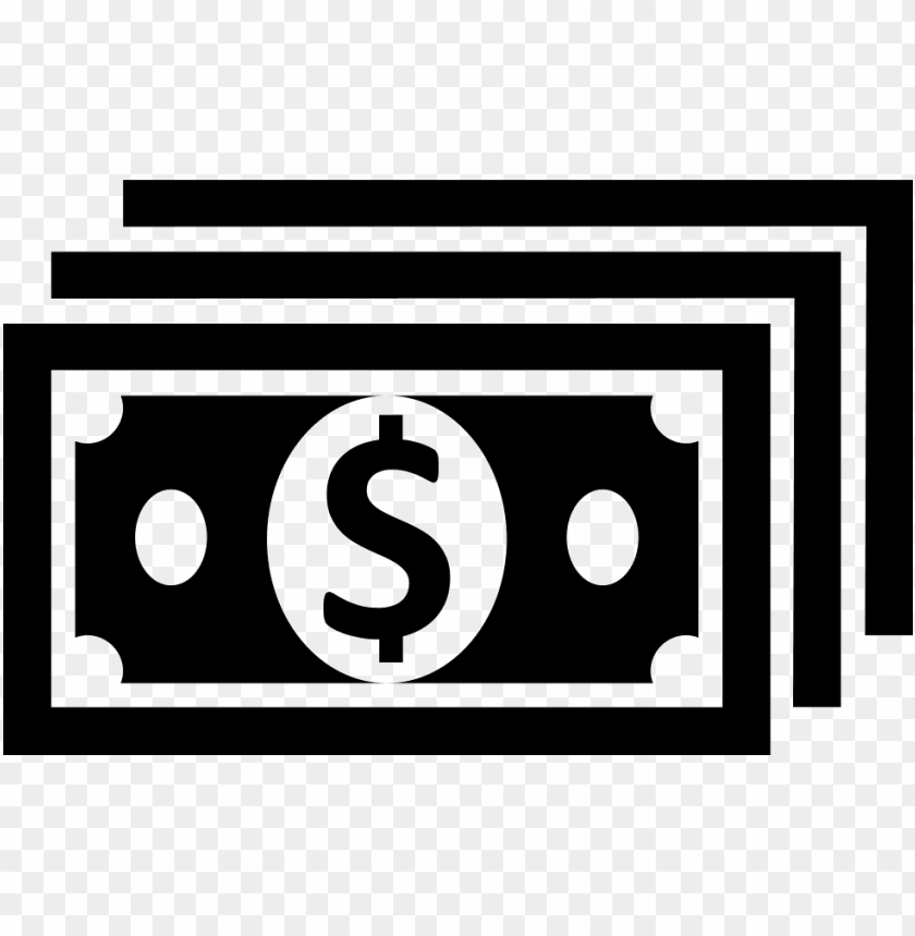 bill money stack svg dollar bill icon png - Free PNG Images ID 125167