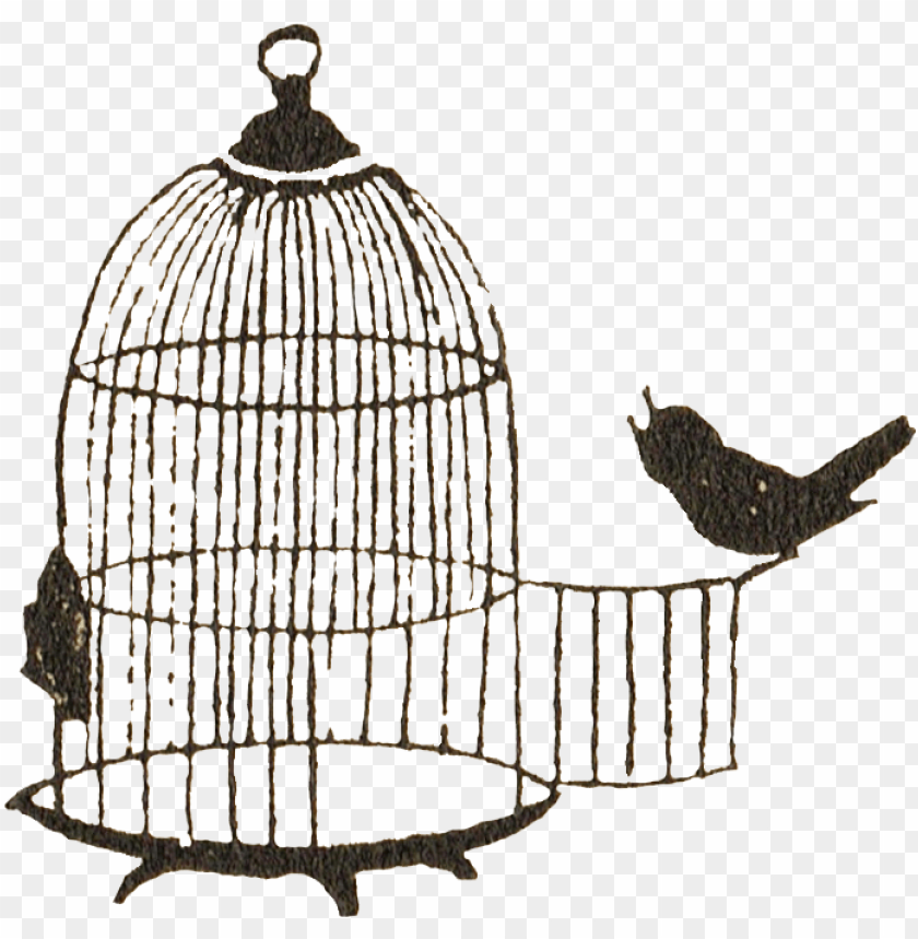 Bird Cage Silhouette 001 Copy - Caged Bird Clip Art PNG Transparent With Clear Background ID 171668
