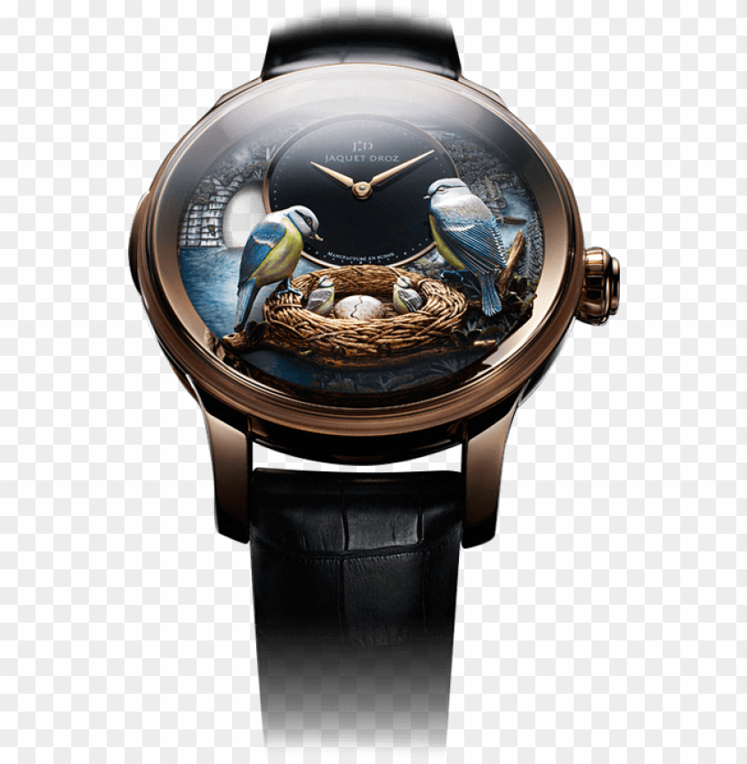 birds on luxury watch PNG image with transparent background | TOPpng
