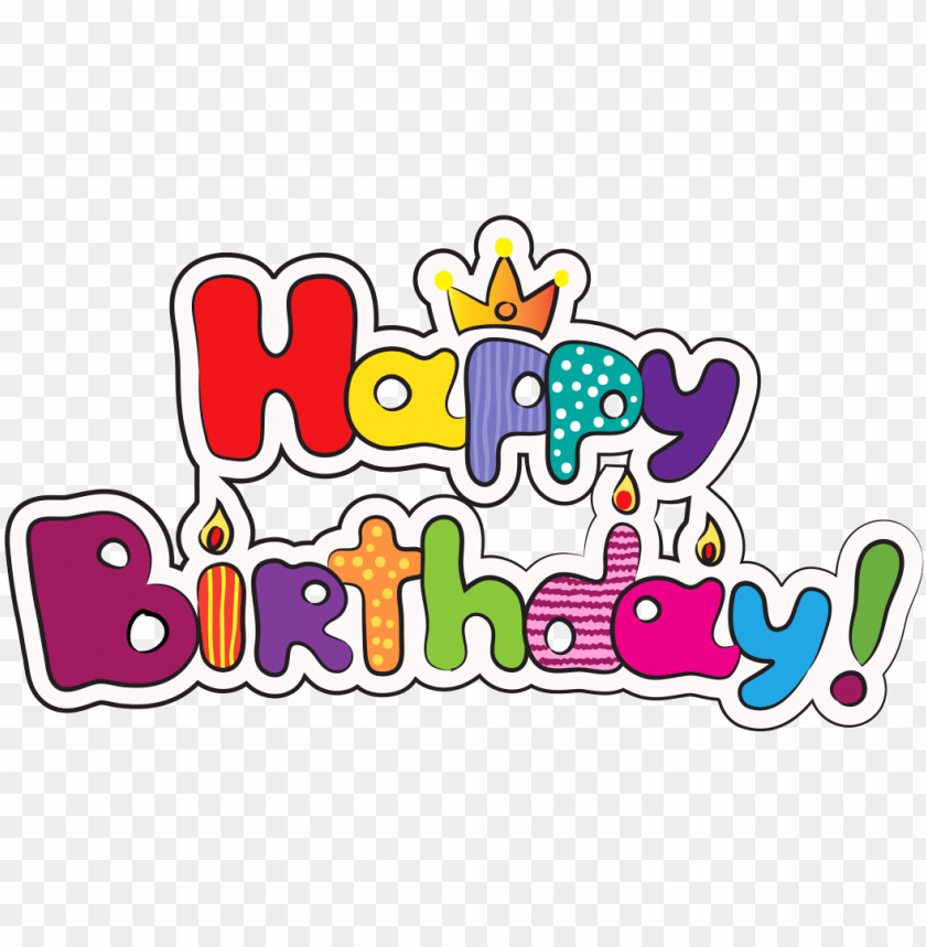 Happy Birthday Font Text Copy And Paste Birthday Emoji Facebook Copy Paste - Happy Birthday Logo Png Image With  Transparent Background | Toppng