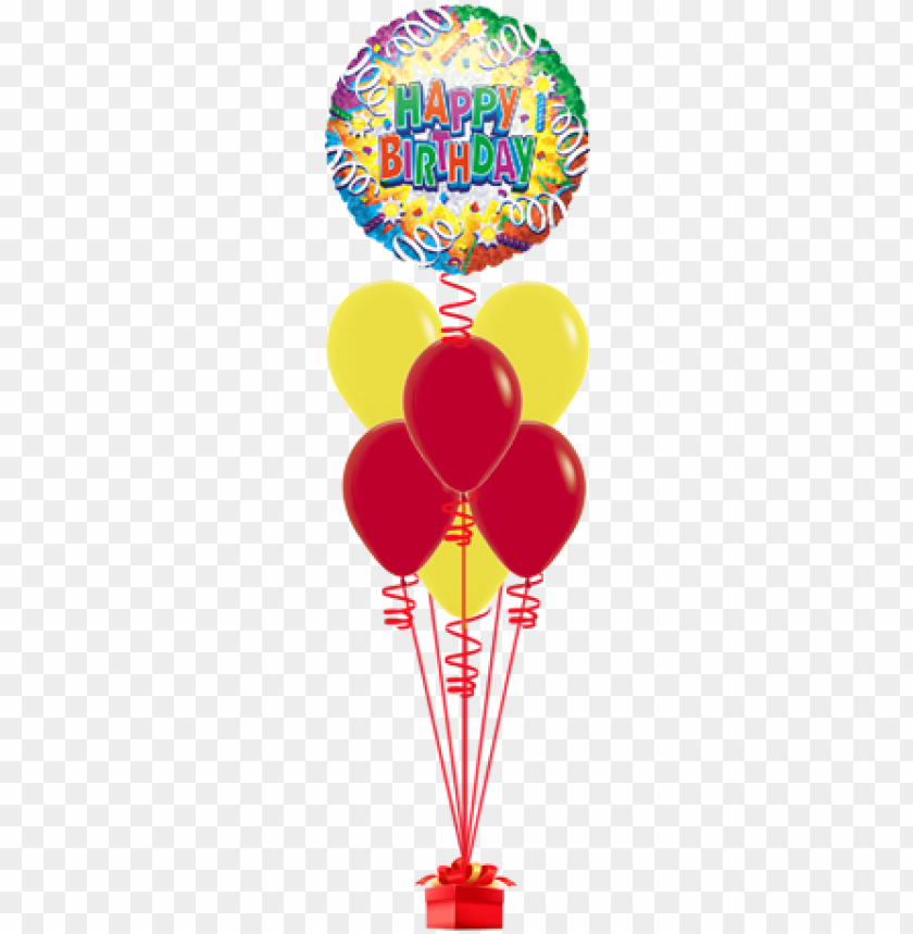 birthday explosion 46cm happy birthday foil balloon PNG image with transparent background@toppng.com